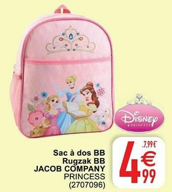 Sac à dos bb rugzak bb jacob company princess
