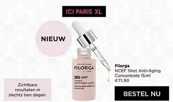 Filorga ncef shot anti-aging concentrate
