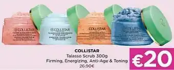 ICI PARIS XL Collistar talasso scrub firming energizing anti-age + toning aanbieding