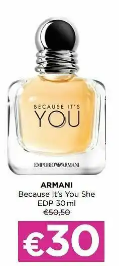 ICI PARIS XL Armani because it`s you she edp aanbieding