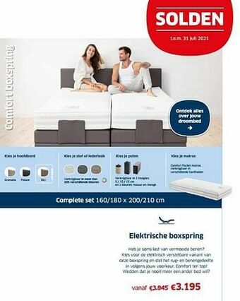 Elektrische boxspring