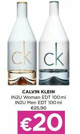 Calvin klein in2u woman edt in2u men edt
