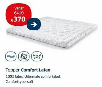 Topper comfort latex
