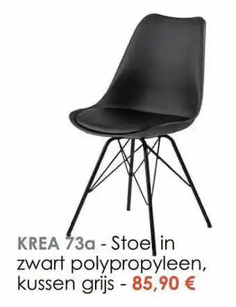 Krea Stoel in zwart polypropyleen aanbieding