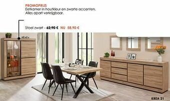 Krea Stoel zwart aanbieding