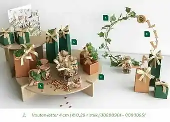 AVA Houten letter aanbieding