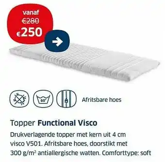 Sleeplife Topper functional visco aanbieding