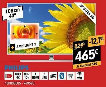 Electro Depot Philips 43pus8505 aanbieding