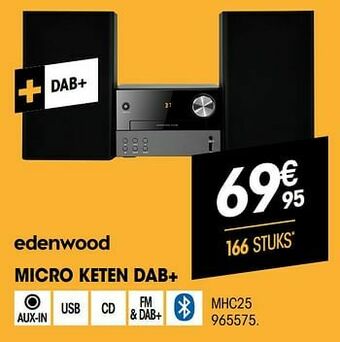Electro Depot Edenwood micro keten dab+ mhc25 aanbieding
