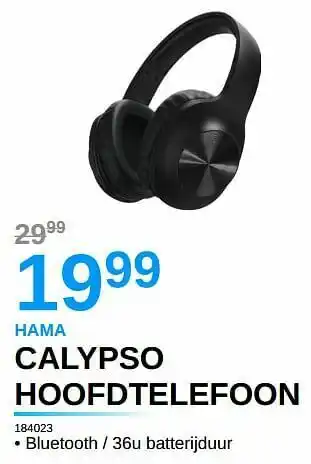 Hama calypso hoofdtelefoon 184023