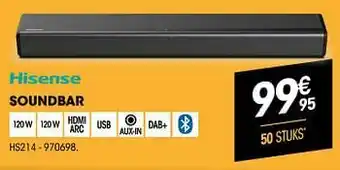 Electro Depot Hisense soundbar hs214 aanbieding