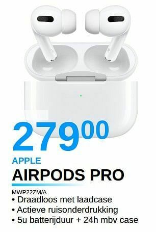 AUVA Apple airpods pro mwp22zm-a aanbieding