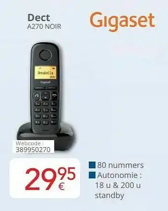 Gigaset dect a270 noir