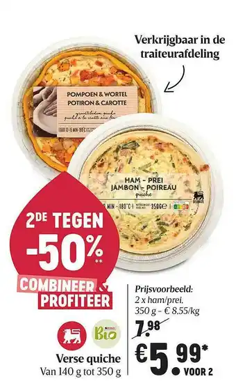 Delhaize Verse Quiche aanbieding