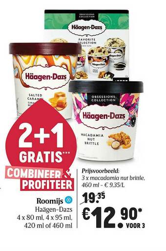 Delhaize Roomijs Haagen-dazs aanbieding
