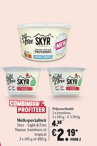 Melkspecialiteit Skyr Light & Free