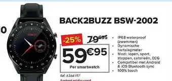 Carrefour Back2buzz Bsw-2002 Smartwatch aanbieding