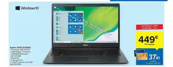 Carrefour Aspire A315-23-a0ka Windows10 aanbieding