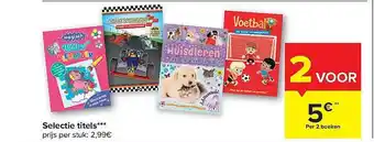 Carrefour Selectie Titels Boeken aanbieding
