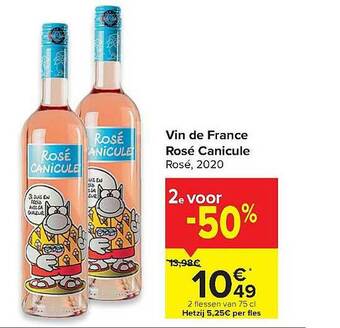 Carrefour Vin De France Rosé Canicule aanbieding