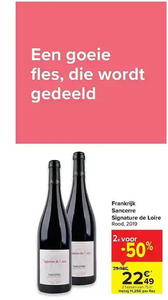Frankrijk Sancerre Signature De Loire