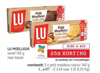 Spar Lu moelleux aanbieding