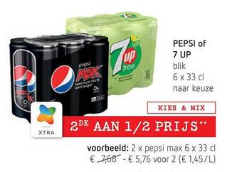 Spar Pepsi of 7 up aanbieding