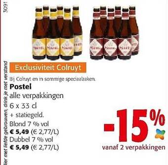 Colruyt Postel aanbieding