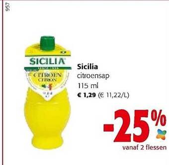 Colruyt Sicilia citroensap aanbieding