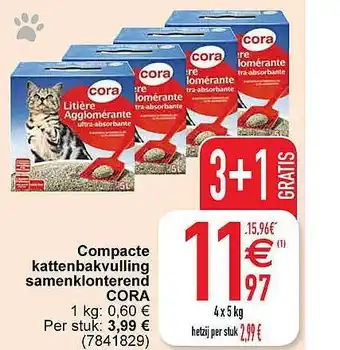 Compache kattenbakvulling samenklonterend