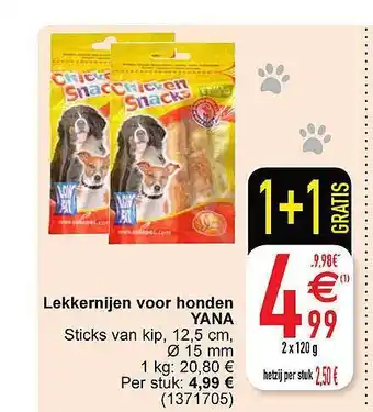 Cora Lekkernijen voor honden yana aanbieding