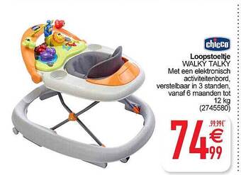 Cora Chicco loopstoeltje walky talky aanbieding