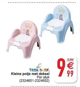 Cora Tega baby kleine potje met deksel aanbieding
