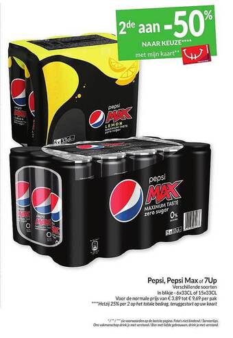 Intermarché Pepsi, pepsi max of 7up aanbieding