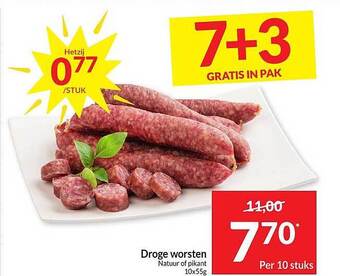 Intermarché Droge worsten aanbieding