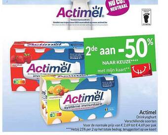 Intermarché Actimel aanbieding