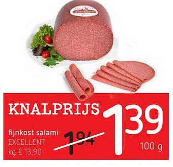 Spar Fijnkost salami excellent aanbieding