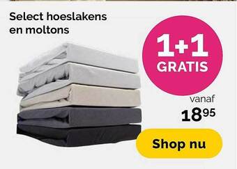 Beter Bed Hoeslakens en moltons aanbieding