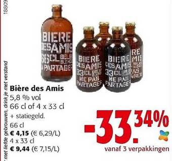 Colruyt Bière des amis aanbieding