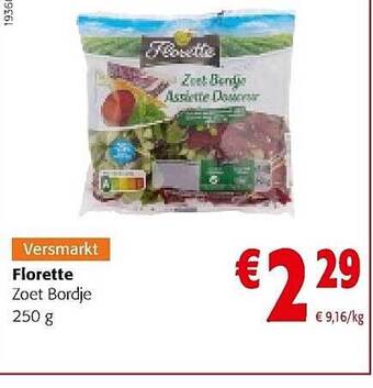 Florette zoet bordje 250 g