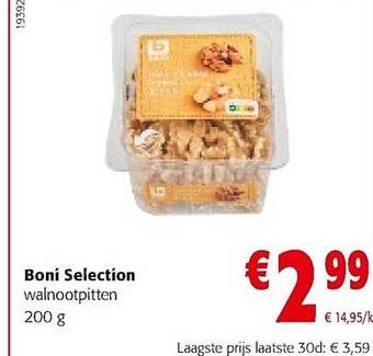 Colruyt Boni selection walnootpitten 200 g aanbieding