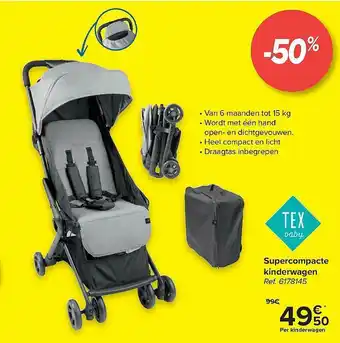 Carrefour Supercompacte Kinderwagen aanbieding