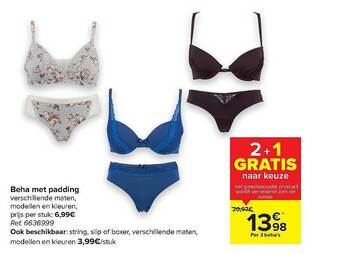 Carrefour Beha Met Padding aanbieding