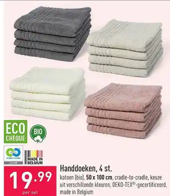 ALDI Handdoeken 4 St. aanbieding