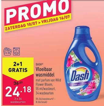 ALDI Dash Vloeibaar Wasmiddel aanbieding