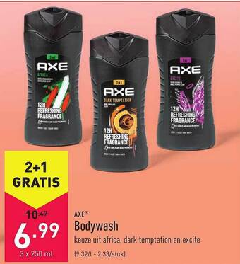 ALDI Axe Bodywash aanbieding