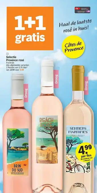 Albert Heijn Sentiers provence rosé aanbieding