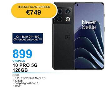 AUVA Oneplus 10 pro 5g 128gb aanbieding