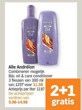 Albert Heijn Andrélon aanbieding