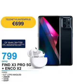 AUVA Oppo find x3 pro 5g + enco x2 aanbieding